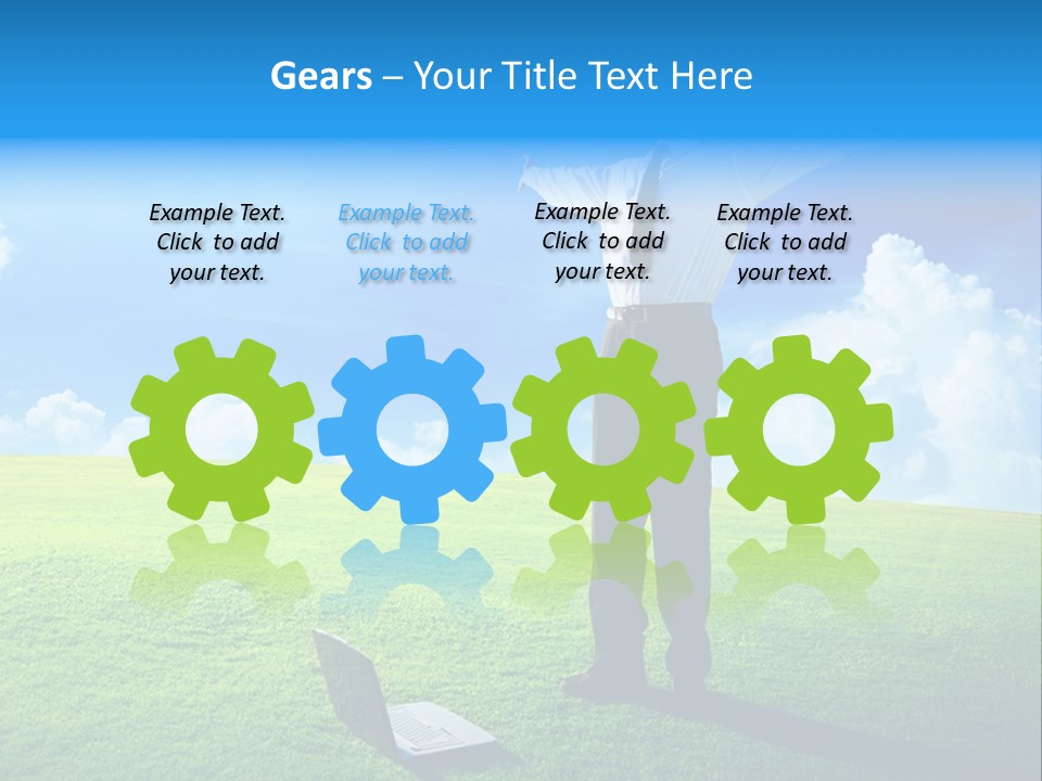 Grass Meadow Tie PowerPoint Template