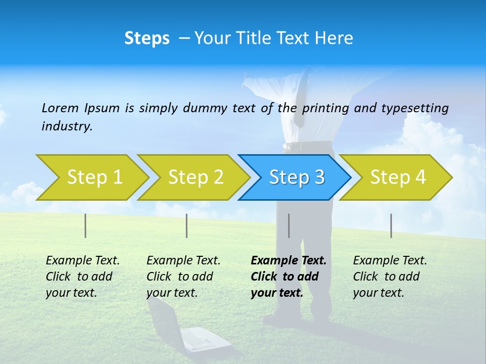 Grass Meadow Tie PowerPoint Template