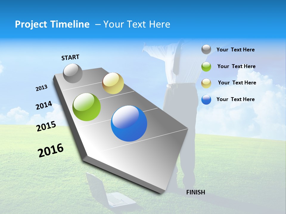 Grass Meadow Tie PowerPoint Template