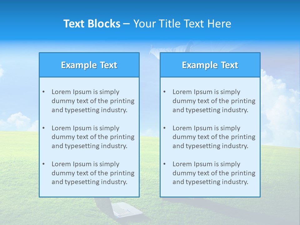 Grass Meadow Tie PowerPoint Template