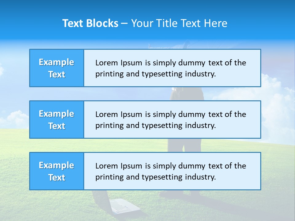 Grass Meadow Tie PowerPoint Template