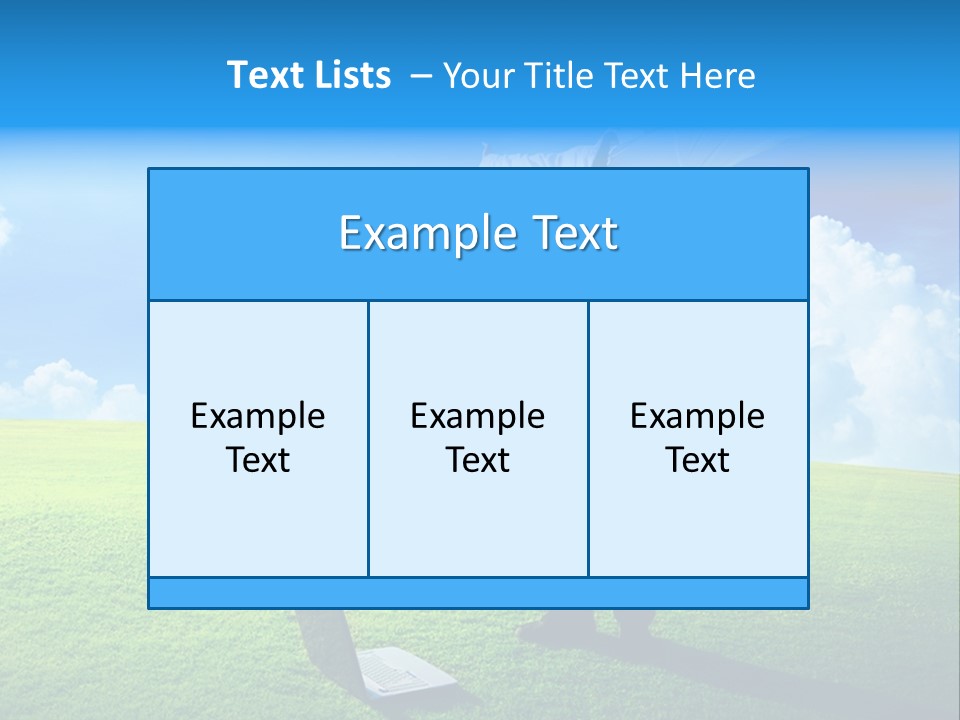 Grass Meadow Tie PowerPoint Template