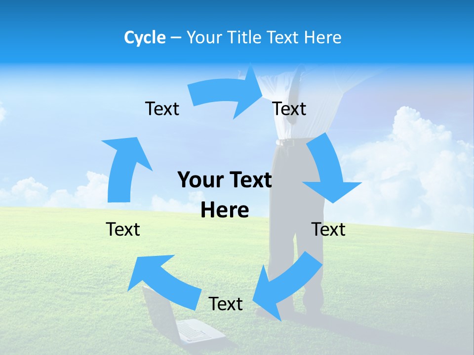 Grass Meadow Tie PowerPoint Template