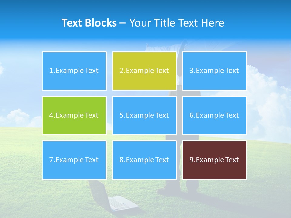 Grass Meadow Tie PowerPoint Template