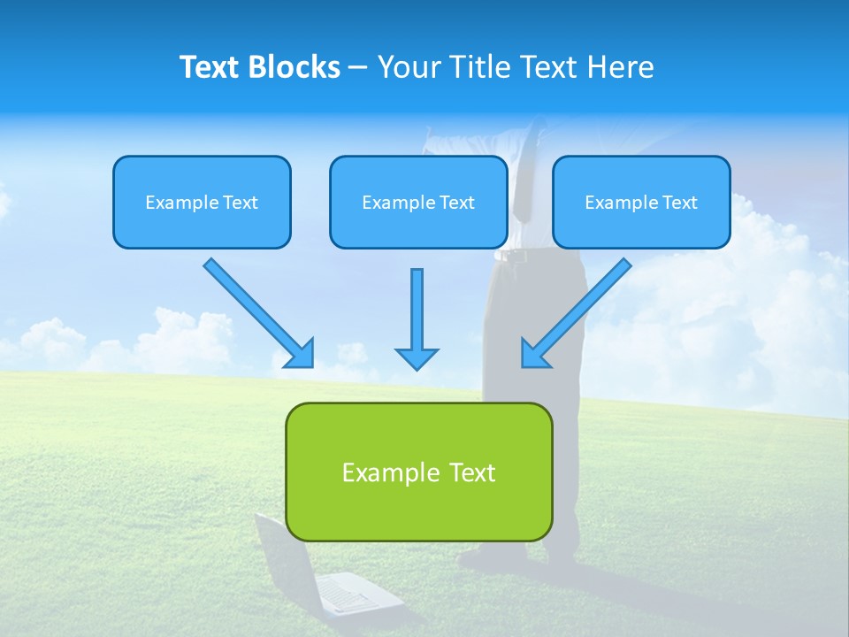 Grass Meadow Tie PowerPoint Template