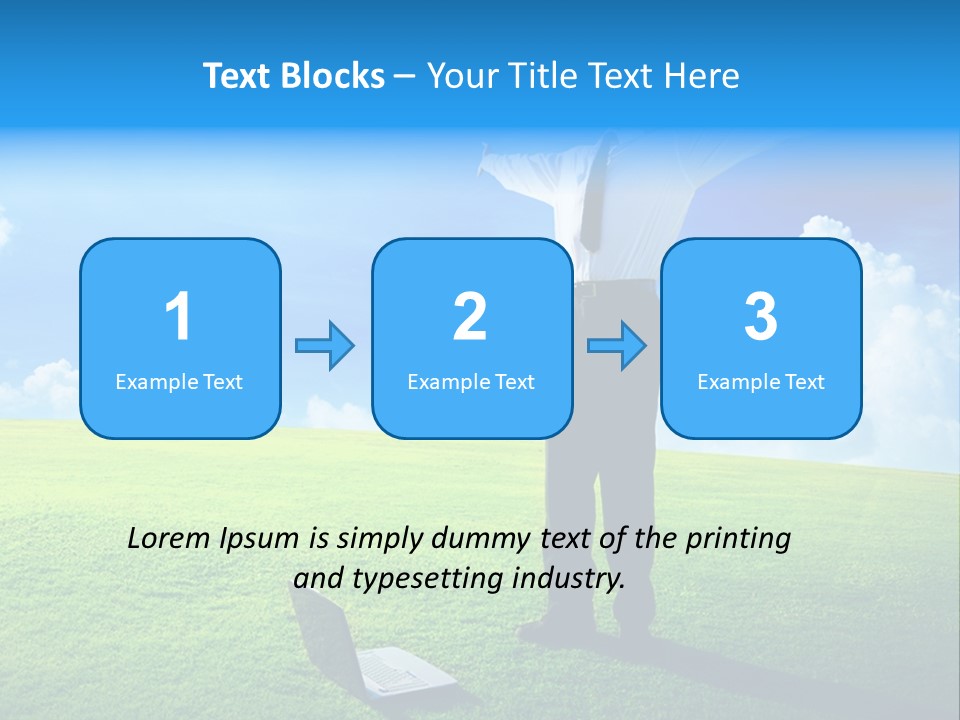 Grass Meadow Tie PowerPoint Template