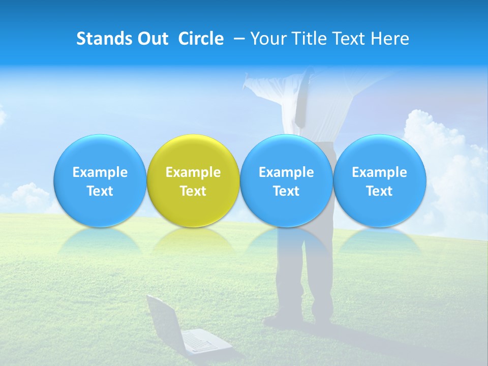 Grass Meadow Tie PowerPoint Template