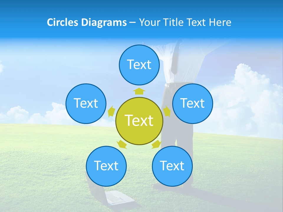 Grass Meadow Tie PowerPoint Template