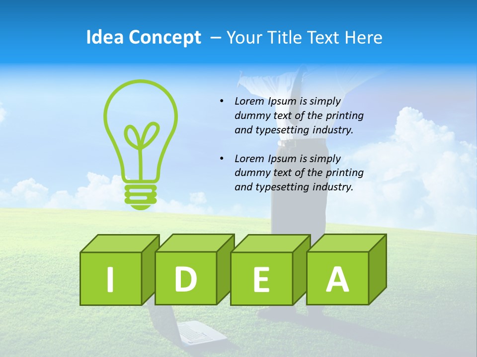 Grass Meadow Tie PowerPoint Template