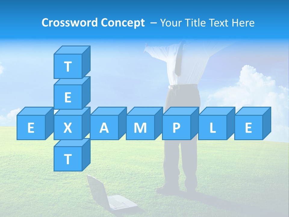 Grass Meadow Tie PowerPoint Template