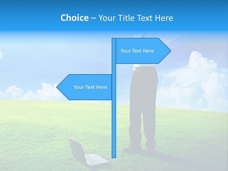 Grass Meadow Tie PowerPoint Template