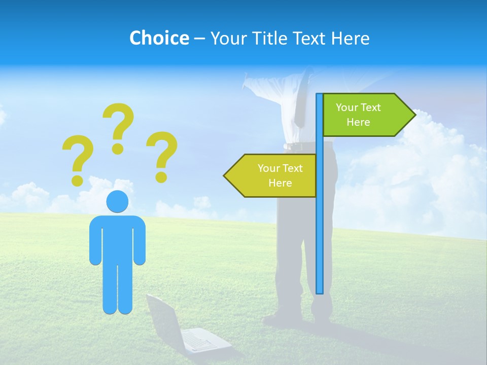 Grass Meadow Tie PowerPoint Template