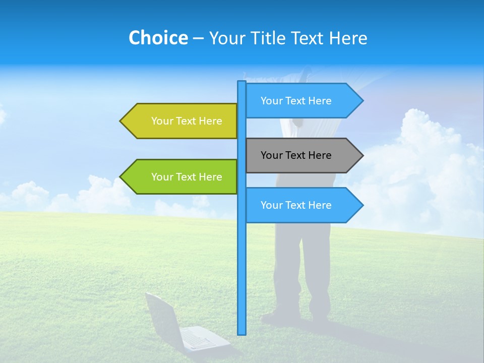 Grass Meadow Tie PowerPoint Template