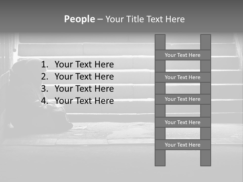 Literature Sit Monochrome PowerPoint Template
