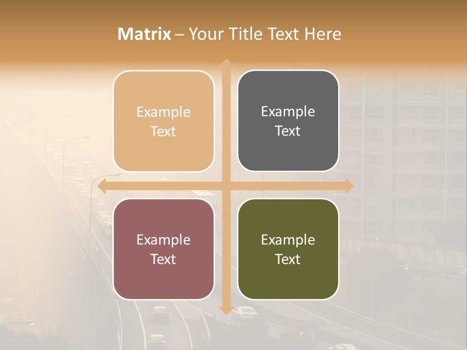 Road Exterior Highway PowerPoint Template