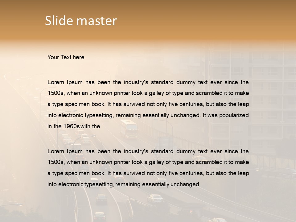 Road Exterior Highway PowerPoint Template