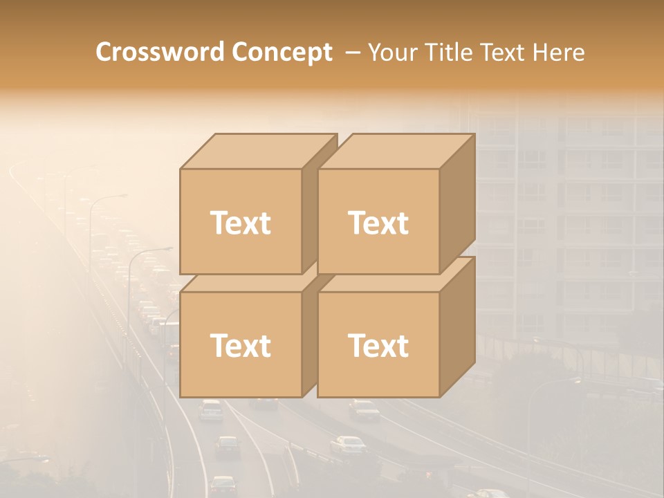 Road Exterior Highway PowerPoint Template