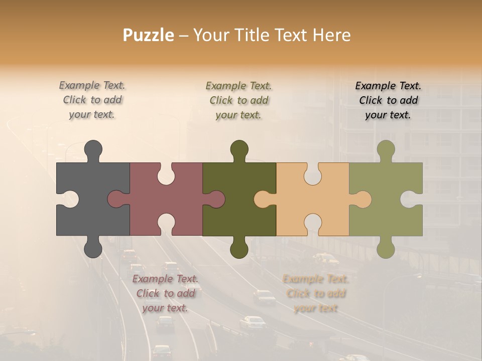 Road Exterior Highway PowerPoint Template