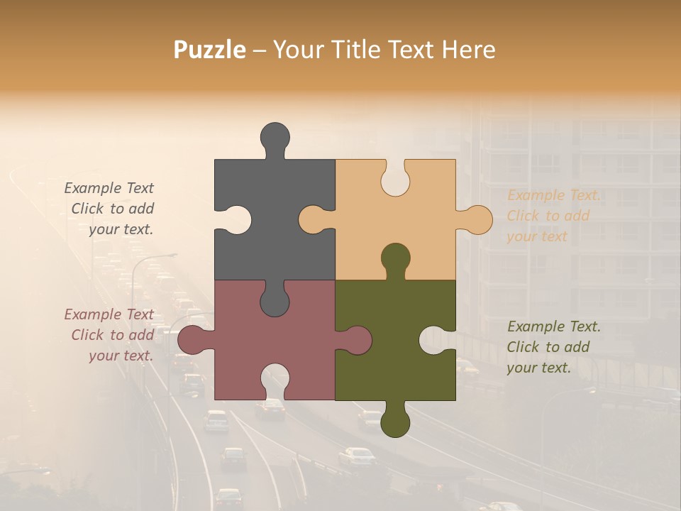 Road Exterior Highway PowerPoint Template