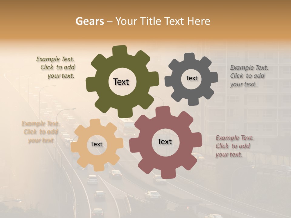 Road Exterior Highway PowerPoint Template