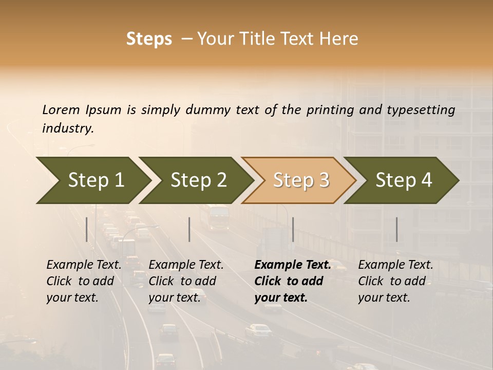 Road Exterior Highway PowerPoint Template