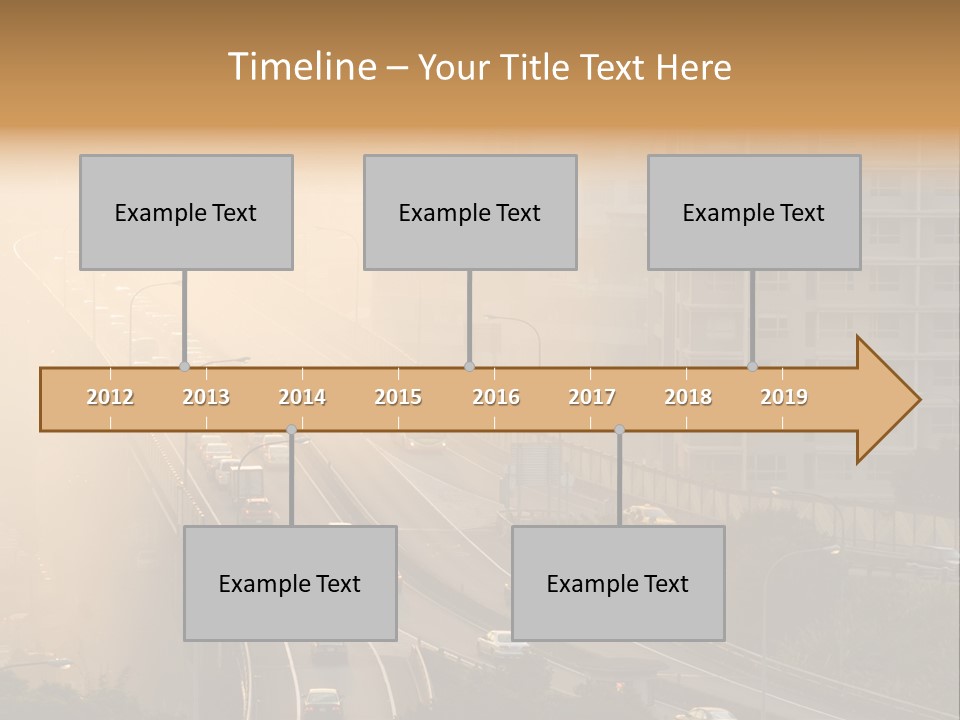Road Exterior Highway PowerPoint Template