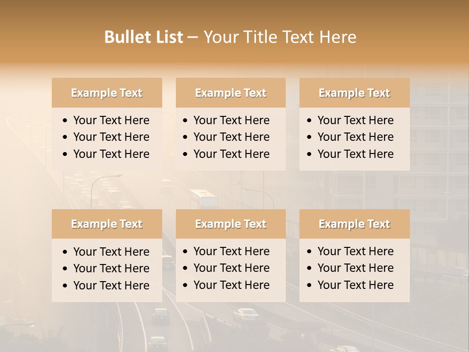 Road Exterior Highway PowerPoint Template