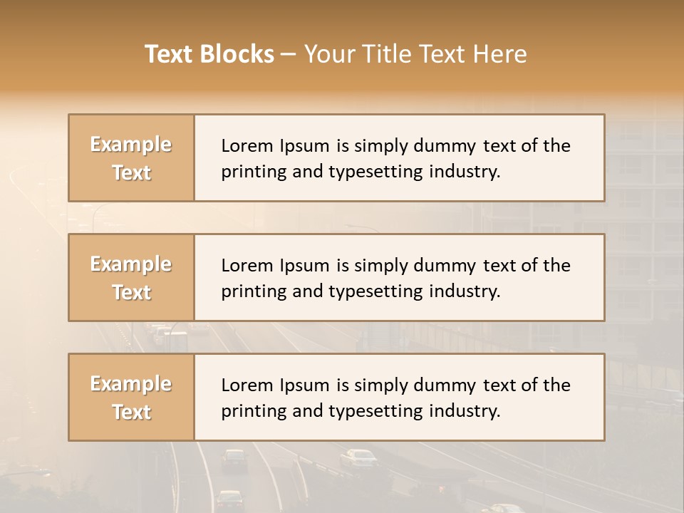 Road Exterior Highway PowerPoint Template