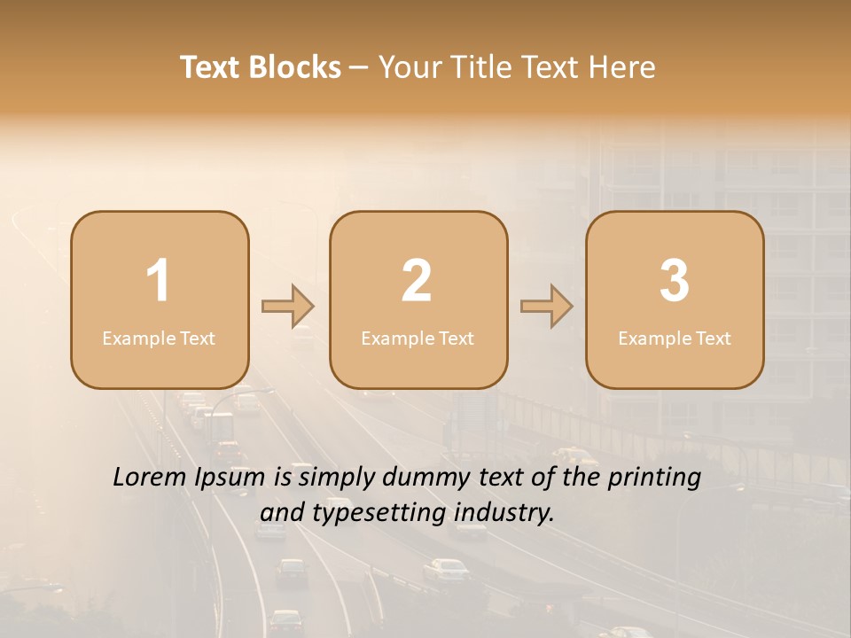 Road Exterior Highway PowerPoint Template