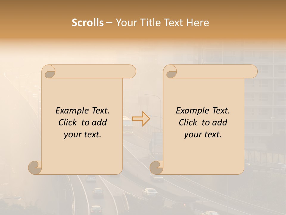 Road Exterior Highway PowerPoint Template