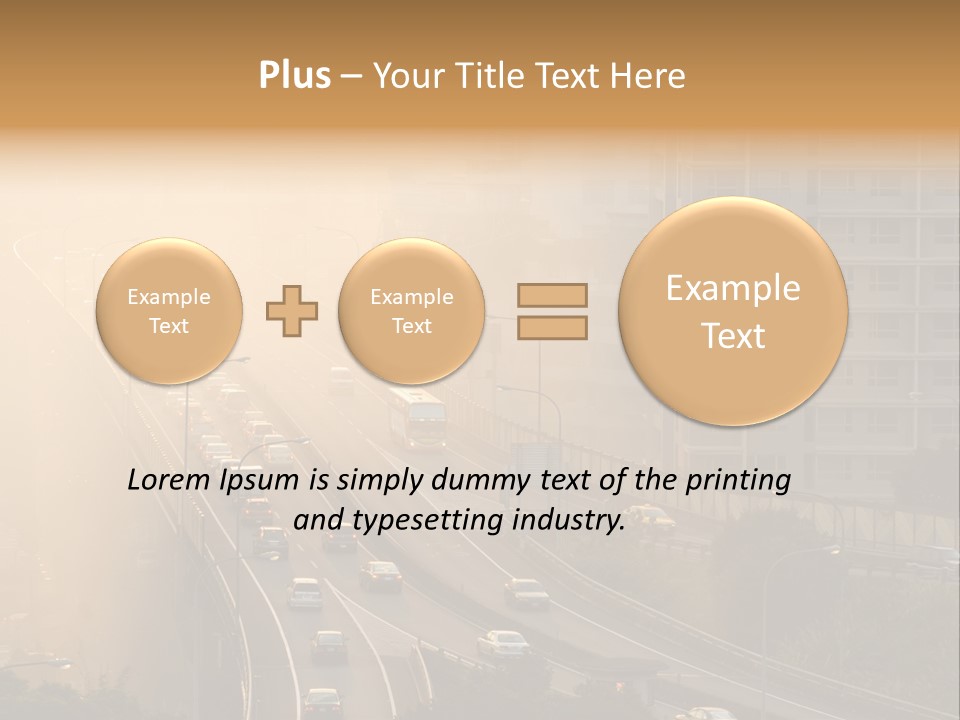 Road Exterior Highway PowerPoint Template