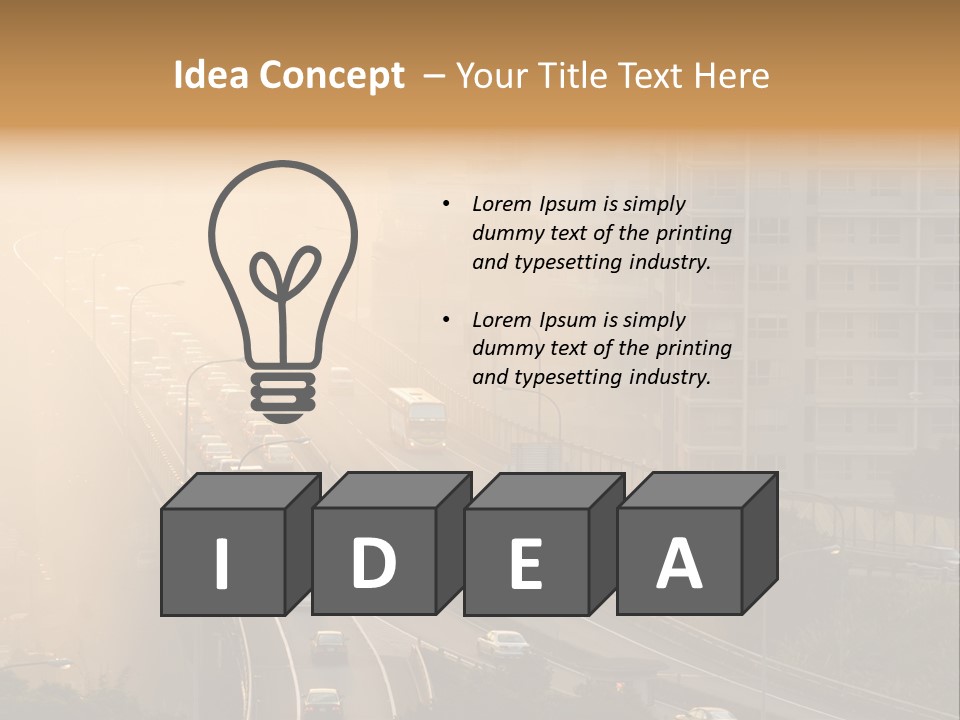 Road Exterior Highway PowerPoint Template