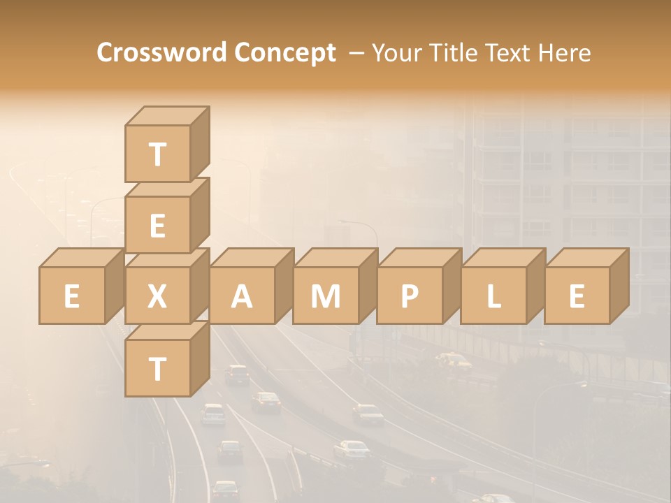 Road Exterior Highway PowerPoint Template