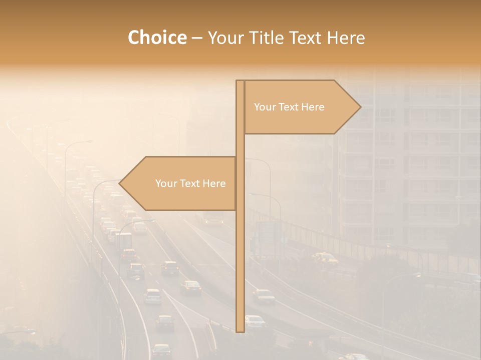 Road Exterior Highway PowerPoint Template