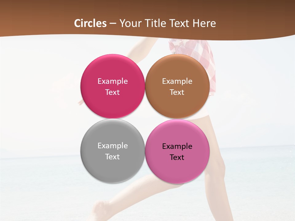 Splashing Sunglasses Sunshine PowerPoint Template