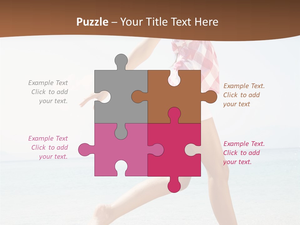 Splashing Sunglasses Sunshine PowerPoint Template