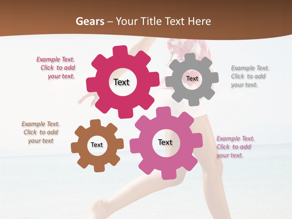 Splashing Sunglasses Sunshine PowerPoint Template