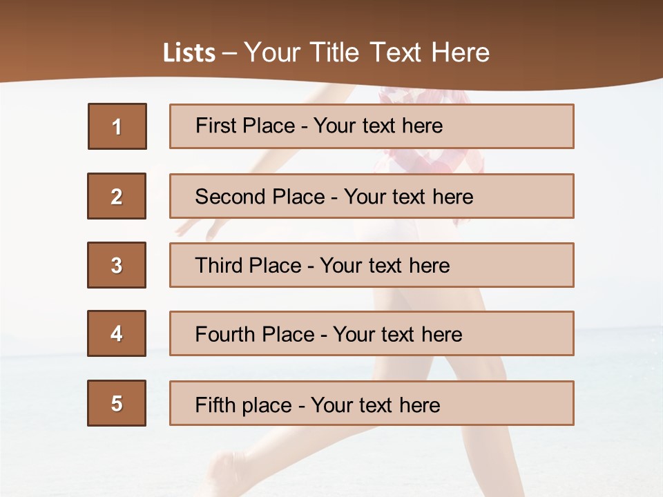 Splashing Sunglasses Sunshine PowerPoint Template