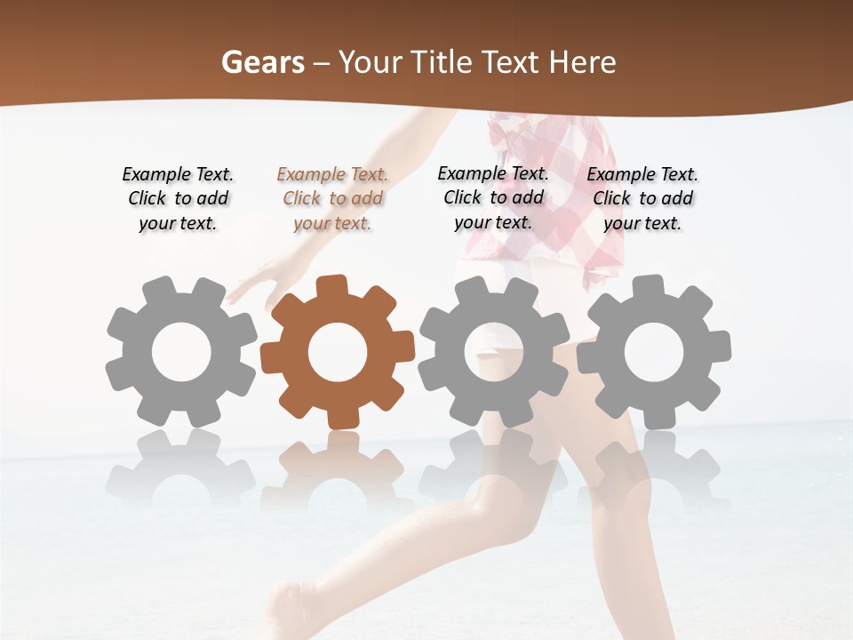 Splashing Sunglasses Sunshine PowerPoint Template