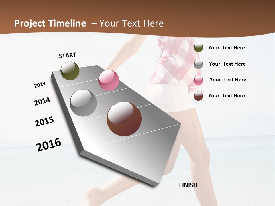 Splashing Sunglasses Sunshine PowerPoint Template