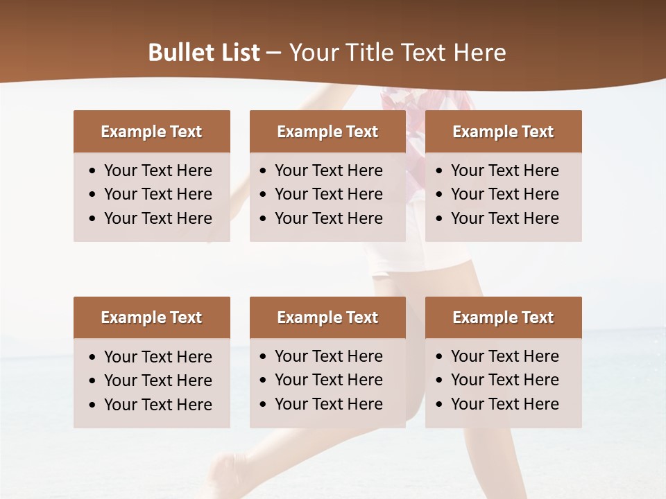 Splashing Sunglasses Sunshine PowerPoint Template