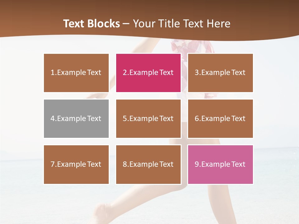 Splashing Sunglasses Sunshine PowerPoint Template