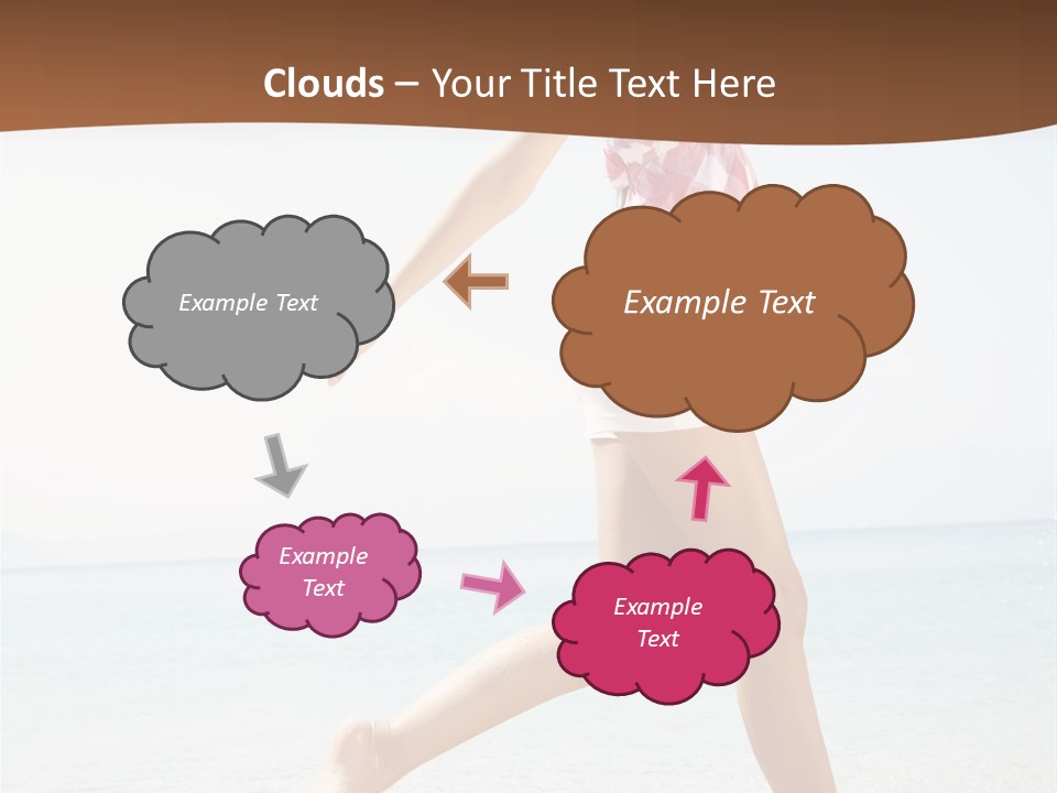 Splashing Sunglasses Sunshine PowerPoint Template