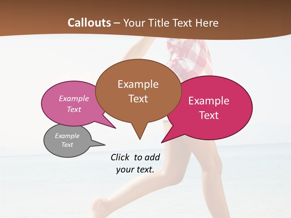 Splashing Sunglasses Sunshine PowerPoint Template