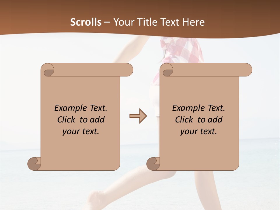 Splashing Sunglasses Sunshine PowerPoint Template