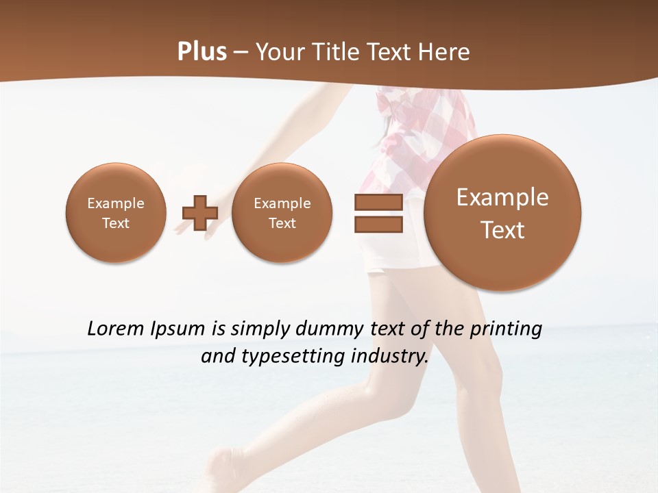 Splashing Sunglasses Sunshine PowerPoint Template