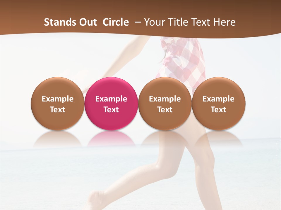 Splashing Sunglasses Sunshine PowerPoint Template