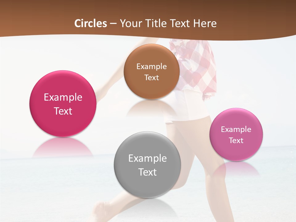 Splashing Sunglasses Sunshine PowerPoint Template