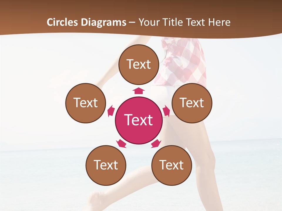 Splashing Sunglasses Sunshine PowerPoint Template