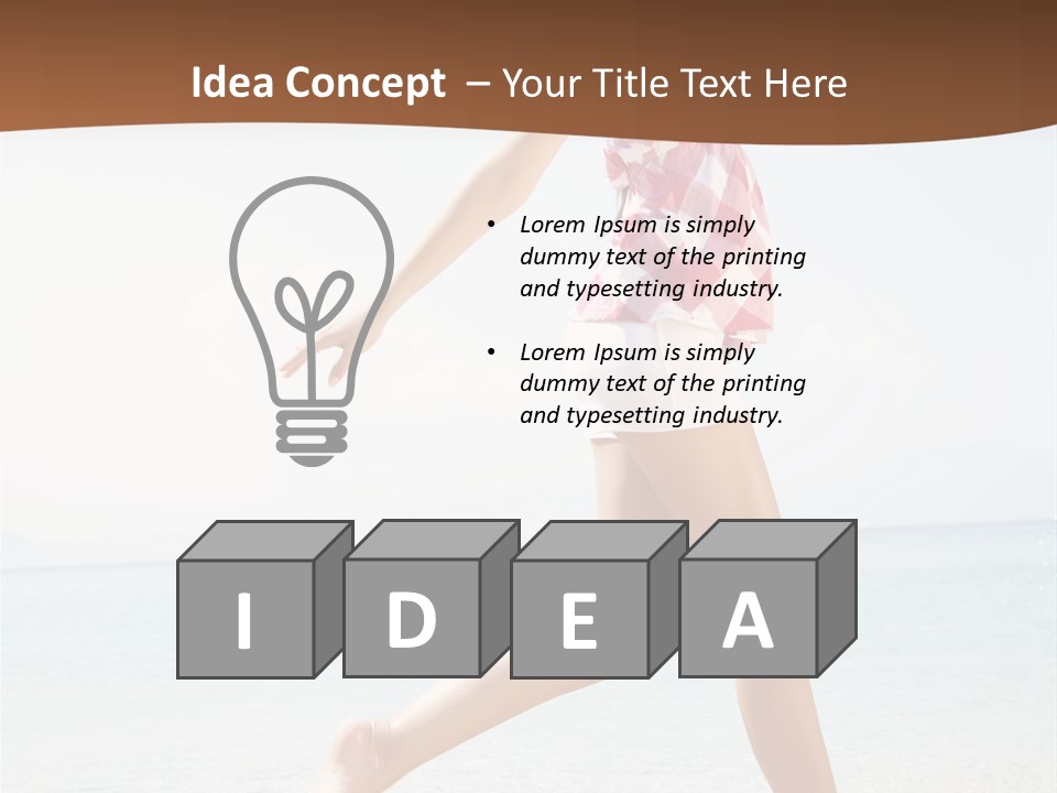 Splashing Sunglasses Sunshine PowerPoint Template